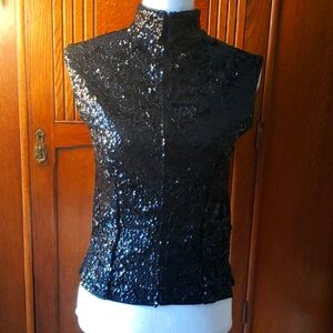 Gorgeous vintage sequined  handmade top